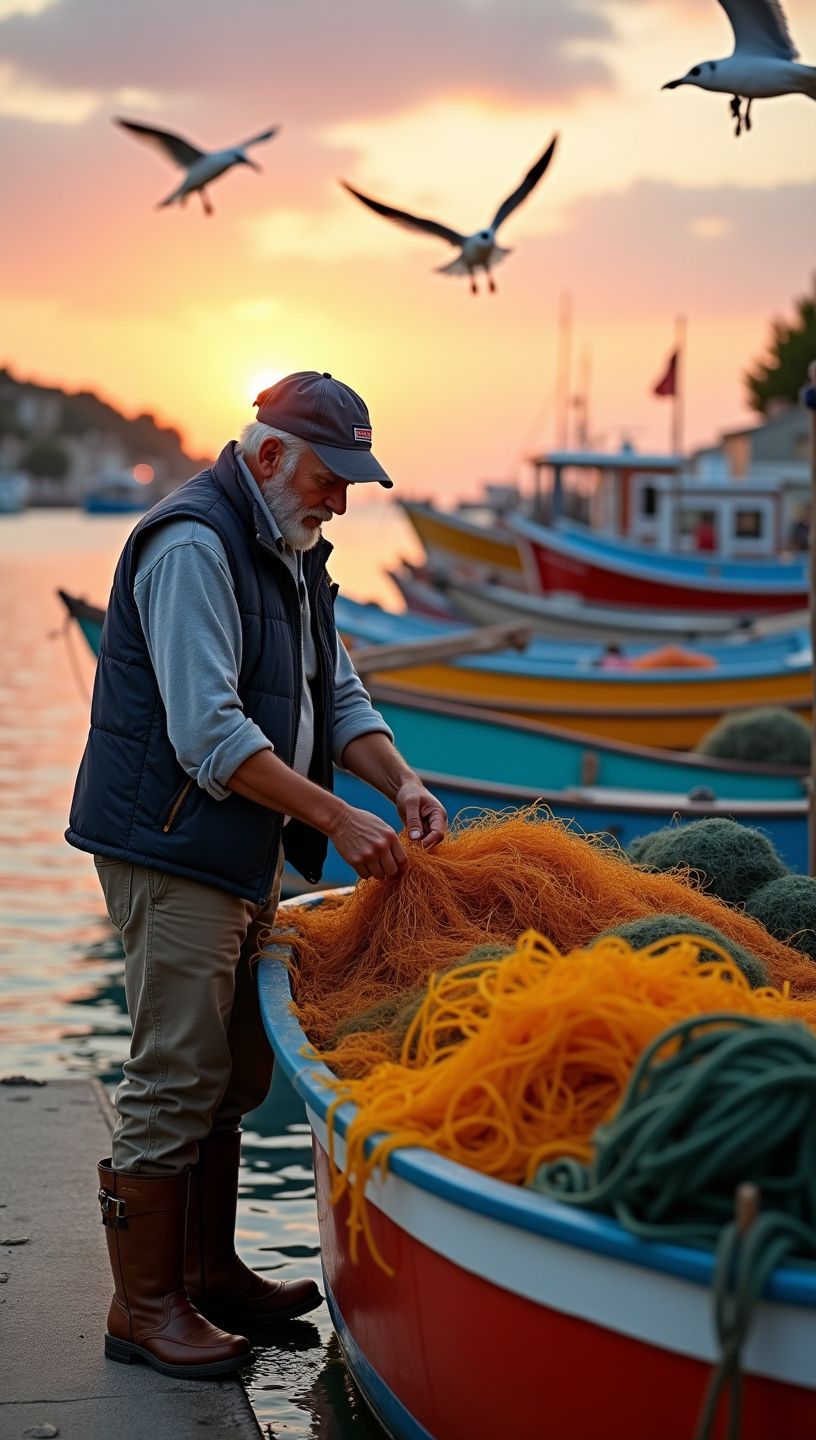 Γεύμα με ψάρι και ντόπια μπαχαρικά στο φόντο της θάλασσας