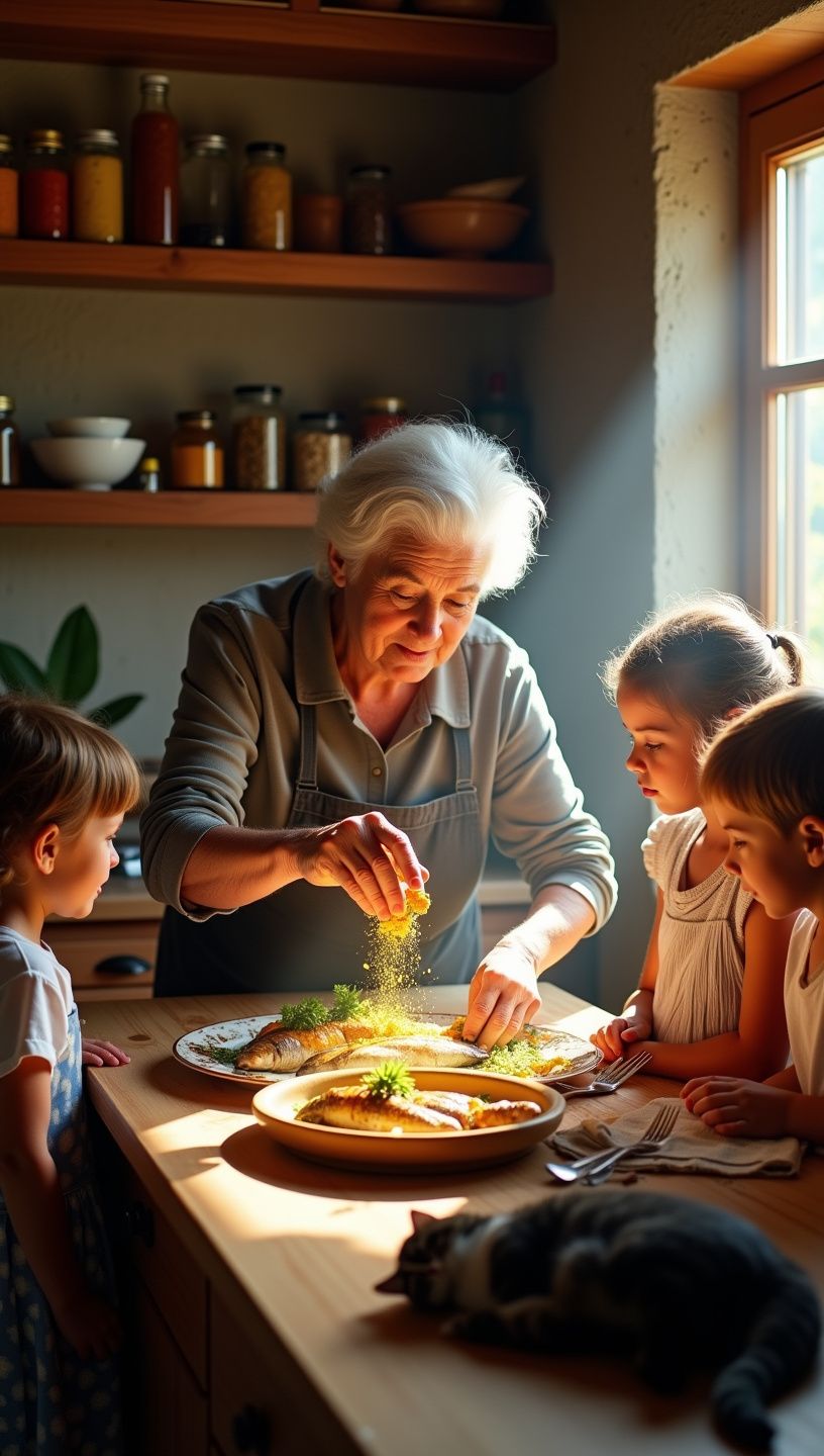 Σαλάτα με θαλασσινά και αρωματικά μπαχαρικά