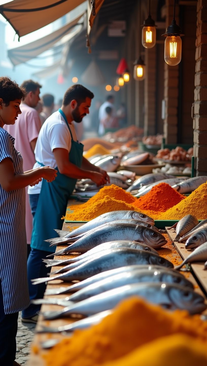 Αχνιστό ψάρι με νότες από κουρκουμά και λεμόνι