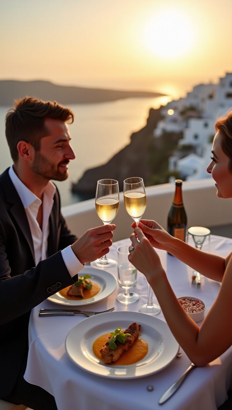 Ατμοσφαιρική εικόνα από θαλασσινά σε καλοκαιρινό τραπέζι.