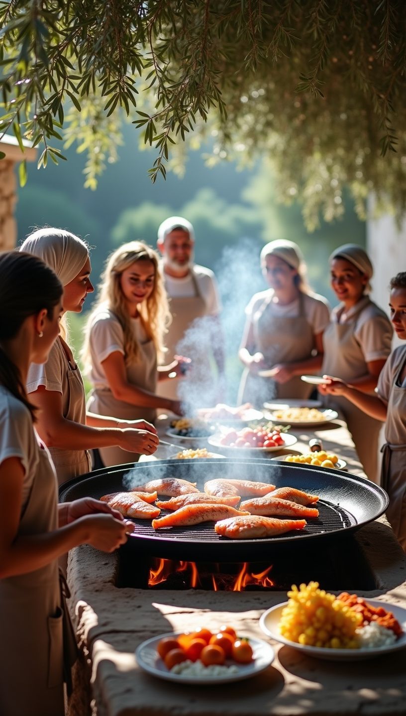 Φρέσκος ψάρι ψημένο στη σχάρα με μπαχαρικά κουρκουμά.